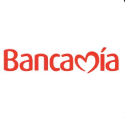 Logo de Bancamía, cliente de Sequoia Speed en trajes antifricción para motociclistas